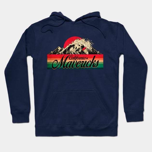 Mavericks Big Wave California Hoodie by CTShirts